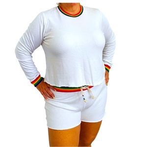 Sol Angeles sweat shirt and shorts